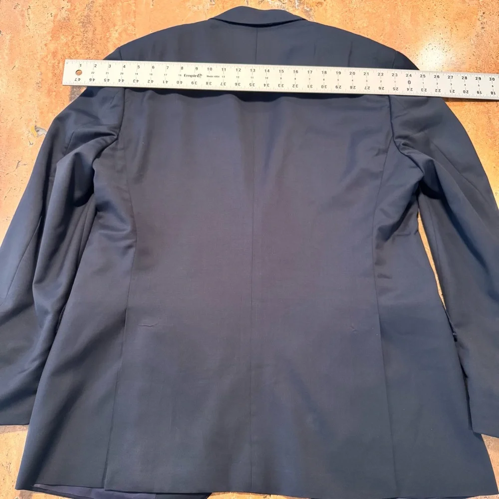 CANALI Mens Single Breasted 2 Button Wool Blue Blazer Suit Jacket Sz 58 EU/48 US
